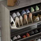 Meuble de rangement à chaussures à 2 niveaux pour entrée