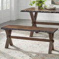 Banc en bois massif Mandeville Live Edge