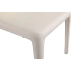 Chaise de salle à manger Conrad en similicuir crème
