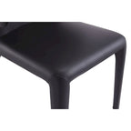 Chaise de salle à manger Conrad en similicuir crème
