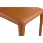 Chaise de salle à manger Conrad en similicuir crème