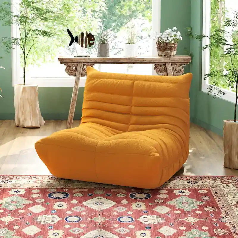 Canapé de sol souple, pouf paresseux pour salon