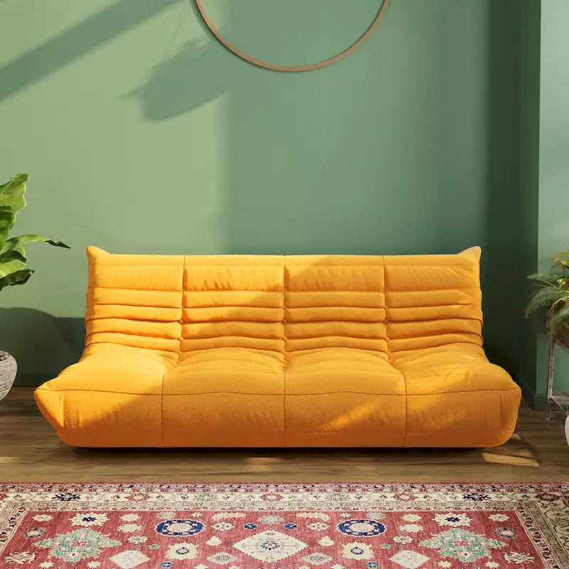 Canapé de sol souple, pouf paresseux pour salon