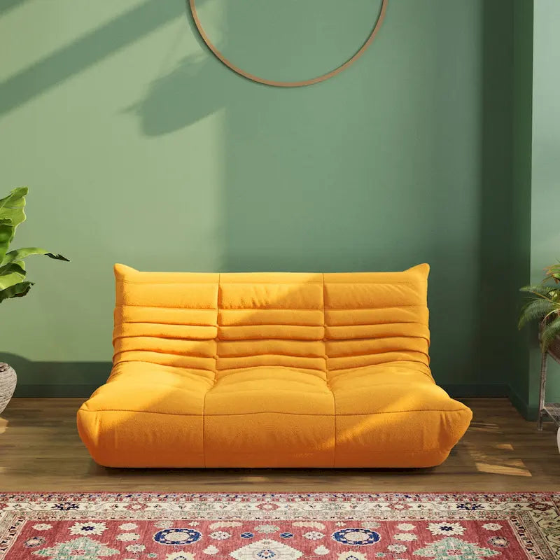Canapé de sol souple, pouf paresseux pour salon
