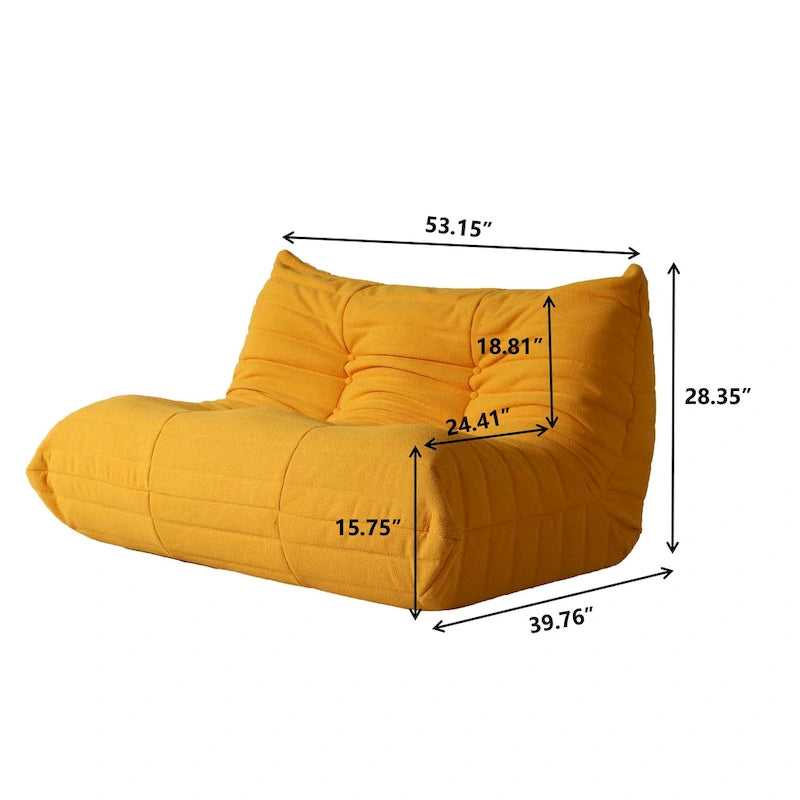 Canapé de sol souple, pouf paresseux pour salon