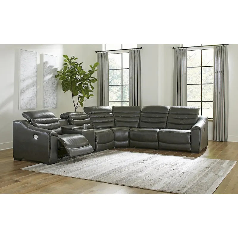 Center Line Power Reclining Sectional - 138.25W x 120.5D x 35H