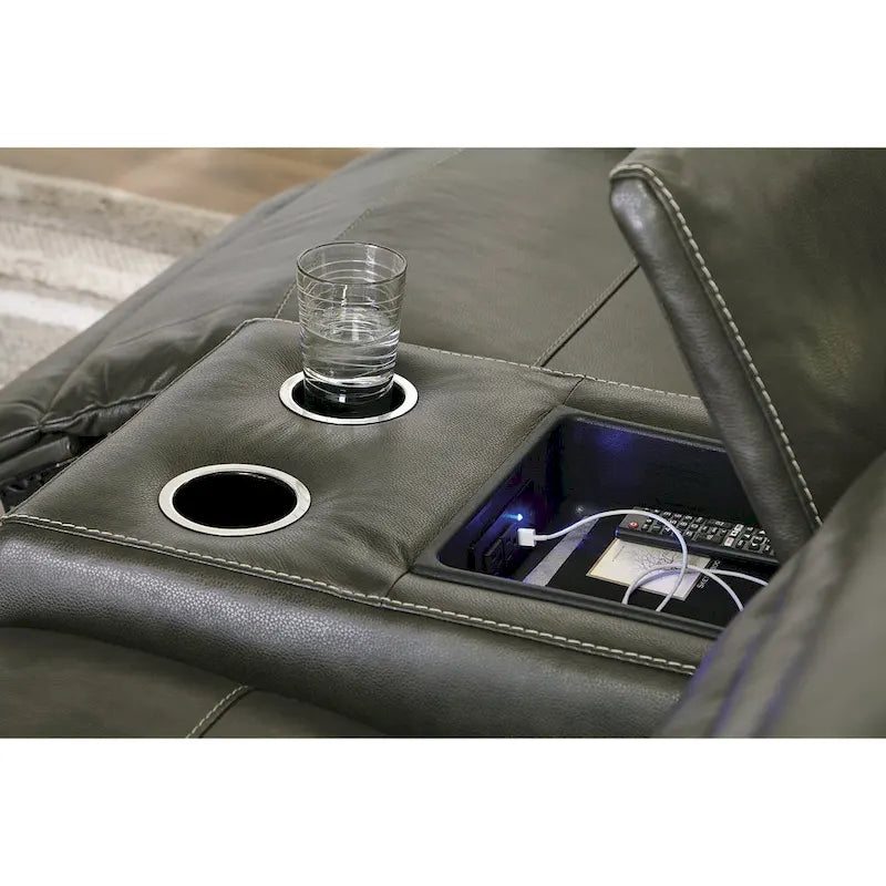 Center Line Power Reclining Sectional - 138.25W x 120.5D x 35H