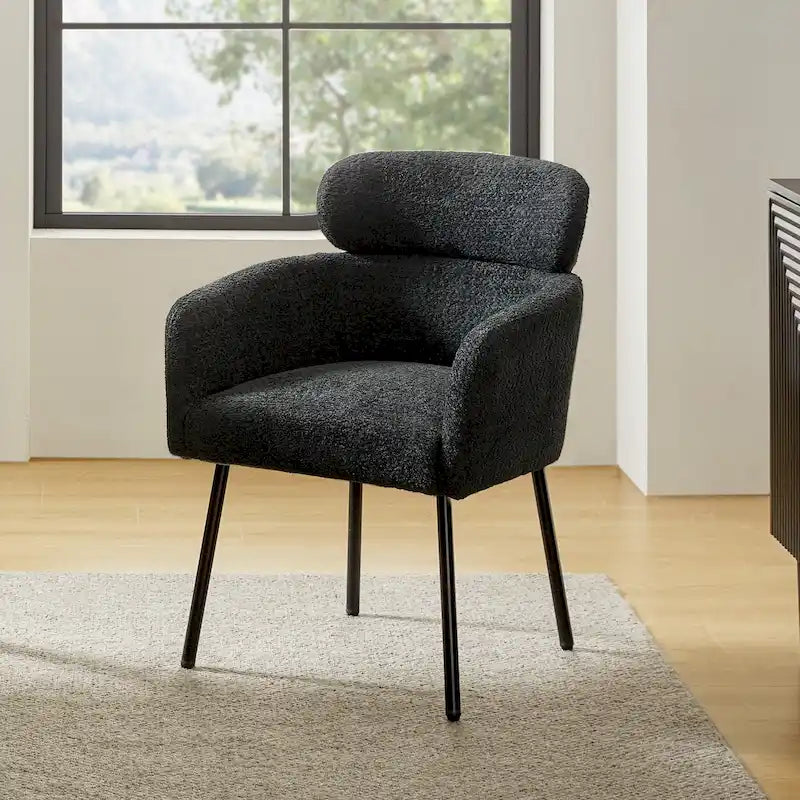 Chaise de salle à manger Amos Modern Boucle avec pieds réglables