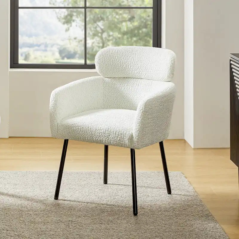 Chaise de salle à manger Amos Modern Boucle avec pieds réglables