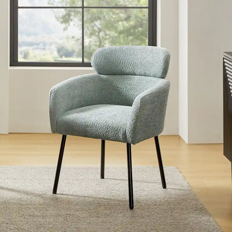 Chaise de salle à manger Amos Modern Boucle avec pieds réglables