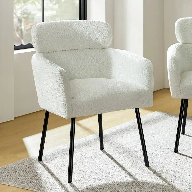 Chaise de salle à manger Amos Modern Boucle avec pieds réglables