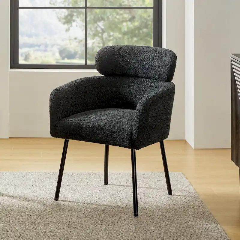Chaise de salle à manger Amos Modern Boucle avec pieds réglables