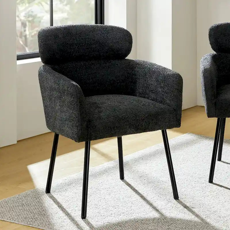 Chaise de salle à manger Amos Modern Boucle avec pieds réglables