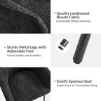 Chaise de salle à manger Amos Modern Boucle avec pieds réglables
