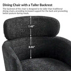 Chaise de salle à manger Amos Modern Boucle avec pieds réglables