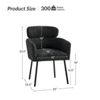 Chaise de salle à manger Amos Modern Boucle avec pieds réglables