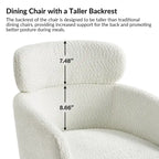 Chaise de salle à manger Amos Modern Boucle avec pieds réglables