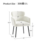 Chaise de salle à manger Amos Modern Boucle avec pieds réglables