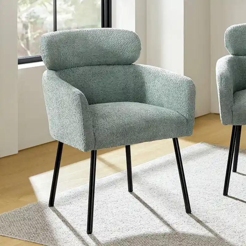 Chaise de salle à manger Amos Modern Boucle avec pieds réglables