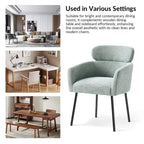 Chaise de salle à manger Amos Modern Boucle avec pieds réglables