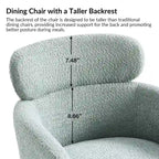 Chaise de salle à manger Amos Modern Boucle avec pieds réglables