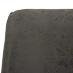 Chaise de salle à manger Markley en cuir avec pieds en métal doré Chaise d'appoint moderne