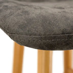 Chaise de salle à manger Markley en cuir avec pieds en métal doré Chaise d'appoint moderne