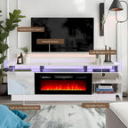 Meuble TV 70 po avec foyer électrique 36 po