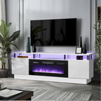 Meuble TV 70 po avec foyer électrique 36 po