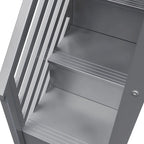 Lit mezzanine bas de taille double avec escalier