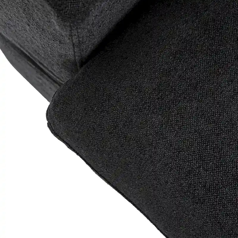 Canapé d'angle moderne en lin en forme de L 120", modulable, avec pouf de rangement