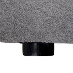 Canapé d'angle moderne en lin en forme de L 120", modulable, avec pouf de rangement