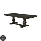 Table à manger extensible en bois Ruddy Road Espresso de 94 pouces