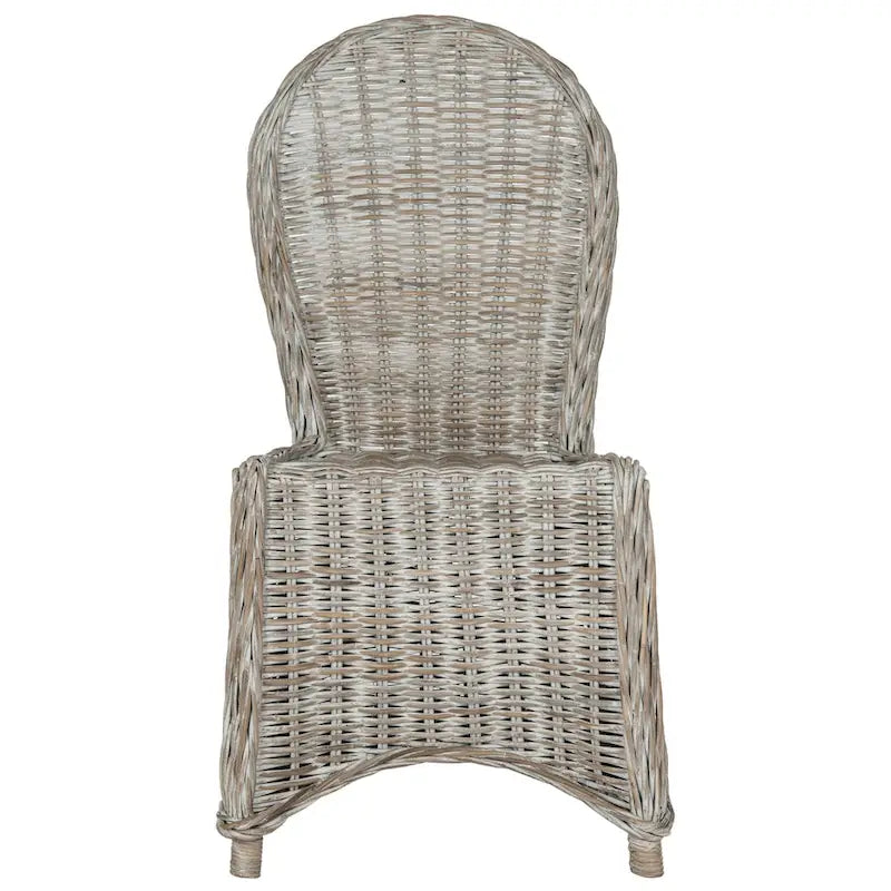 Chaise de salle à manger Manolica blanchie à la chaux – 19,5 x 26 x 40,5