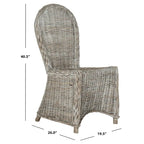 Chaise de salle à manger Manolica blanchie à la chaux – 19,5 x 26 x 40,5