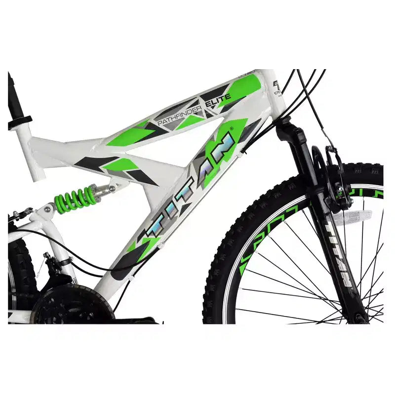 VTT tout-terrain Titan Pathfinder 21 vitesses pour homme avec double suspension