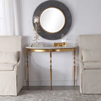 Console en fer Imelda 40 avec plateau en marbre