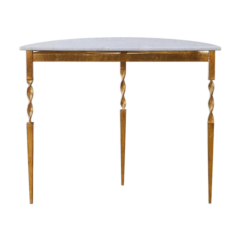 Console en fer Imelda 40 avec plateau en marbre