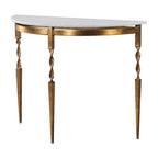 Console en fer Imelda 40 avec plateau en marbre