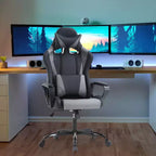 FDW Chaise de Bureau Chaise Gaming Chaise de Bureau Fauteuil de Direction avec Support Lombaire Tabouret Réglable Chaise d'Ordinateur Pivotante à Roulettes
