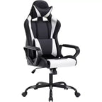 FDW Chaise de Bureau Chaise Gaming Chaise de Bureau Fauteuil de Direction avec Support Lombaire Tabouret Réglable Chaise d'Ordinateur Pivotante à Roulettes