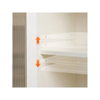 Coiffeuse d'angle extensible à 2 portes sans miroir