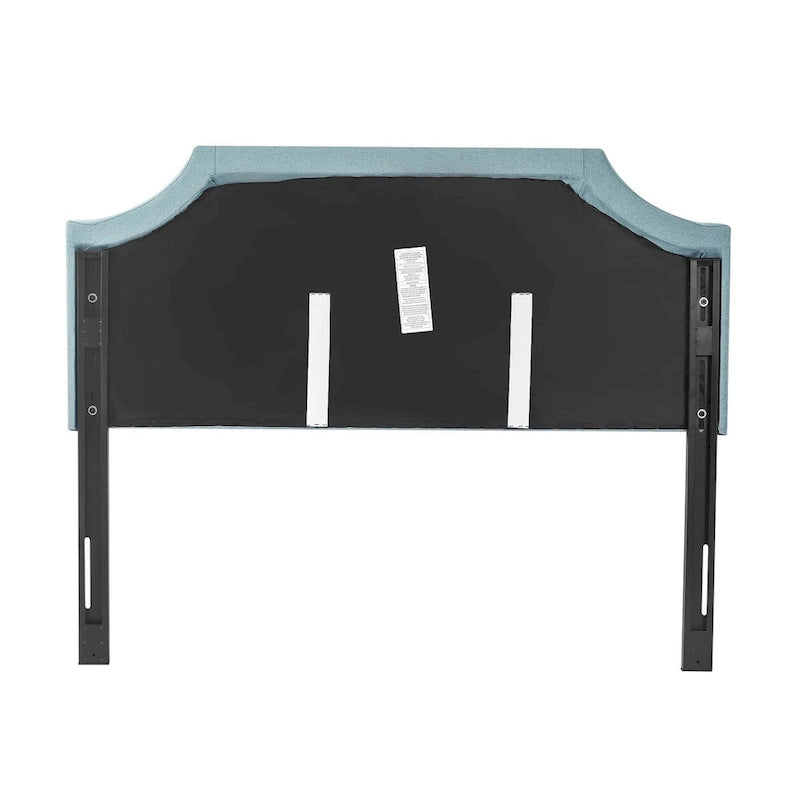 Tête de lit capitonnée en tissu avec clous décoratifs pour lit Queen size