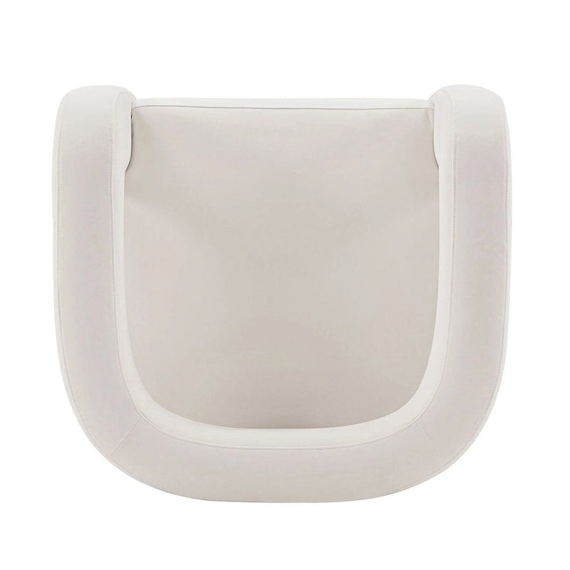 Fauteuil d'appoint moderne en velours Amirah