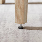 Fauteuil pivotant rembourré en bois