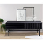Table basse finition noire