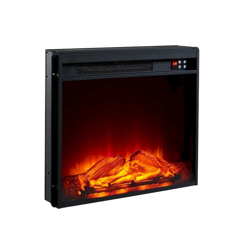 Meuble TV de ferme avec cheminée pour téléviseur jusqu'à 65 pouces - 60 po L x 33 po H x 15,5 po P