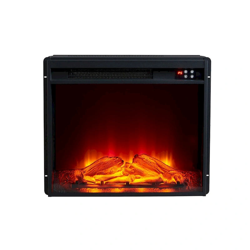 Meuble TV de ferme avec cheminée pour téléviseur jusqu'à 65 pouces - 60 po L x 33 po H x 15,5 po P