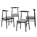 Chaise de salle à manger Arnold moderne en tissu et métal
