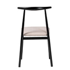 Chaise de salle à manger Arnold moderne en tissu et métal